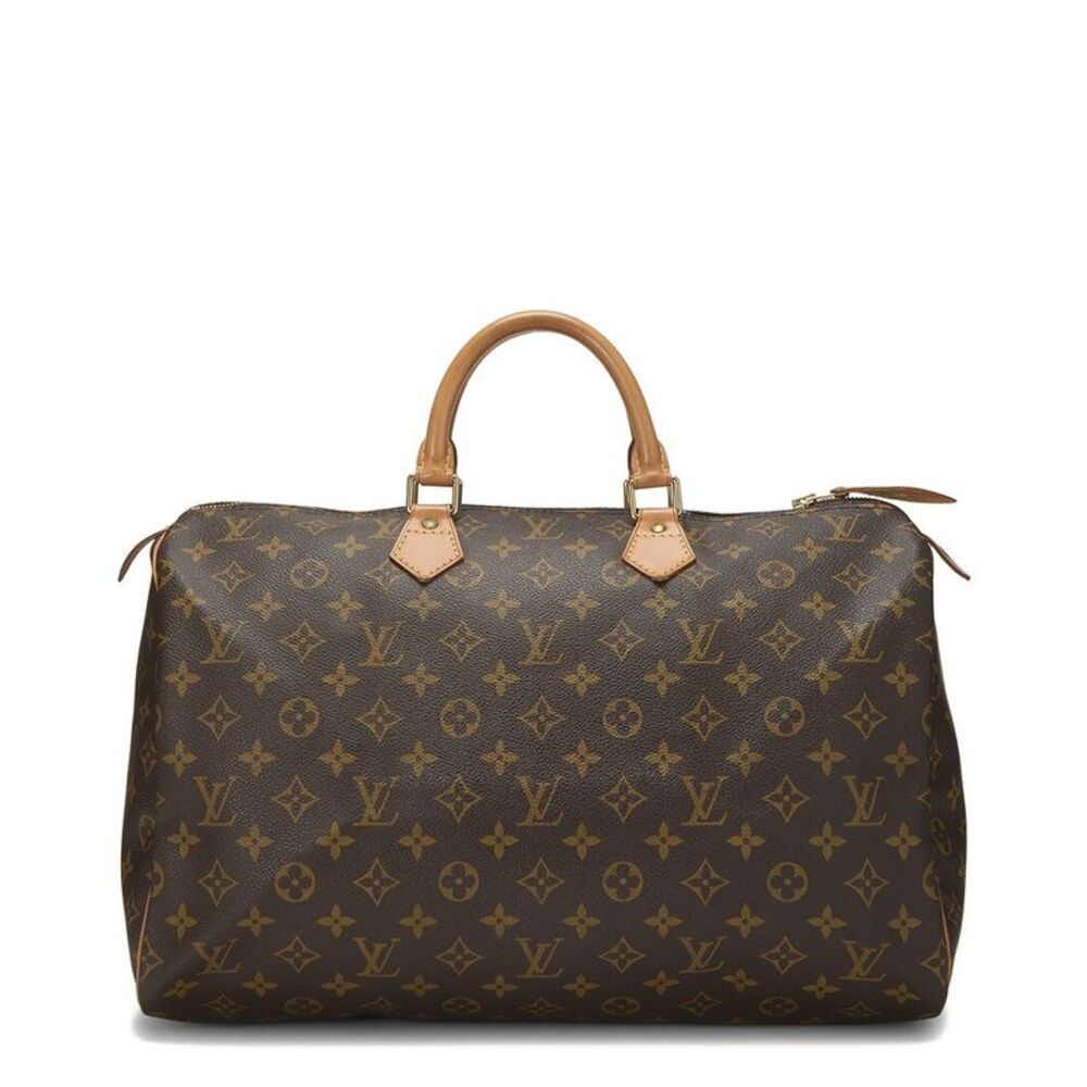 Louis Vuitton Brown Monogram Coated Canvas Speedy40 (Authentic Pre-Loved)
